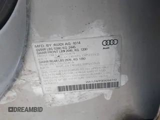 2015 Audi Q5 Premium Plus with VIN WA1LFAFP3FA064732, listed as a IAAI auction lot 42327487 with Not provided miles and . Bid and sale history available at DreamBid. Image 9.