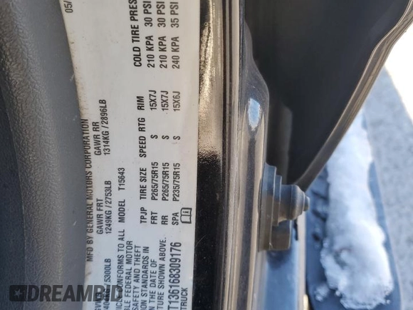 2006 GMC Canyon SLE2 with VIN 1GTDT136168309176, listed as a Copart auction lot 83216024 with 172,538 mi miles and Salvage Title. Bid and sale history available at carsss.com. Image 15.