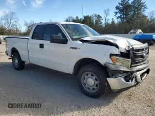 2014 Ford F-150 XL with VIN 1FTFX1CF8EFA43484, listed as a Copart auction lot 87995595 with 111,993 mi miles and Salvage title. Bid and sale history available at DreamBid. Image 4.