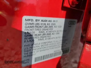 2022 Audi Q3 S line Premium Plus with VIN WA1EECF30N1031576, listed as a Copart auction lot 53605145 with 30,871 mi miles and Salvage title. Bid and sale history available at DreamBid. Image 13.