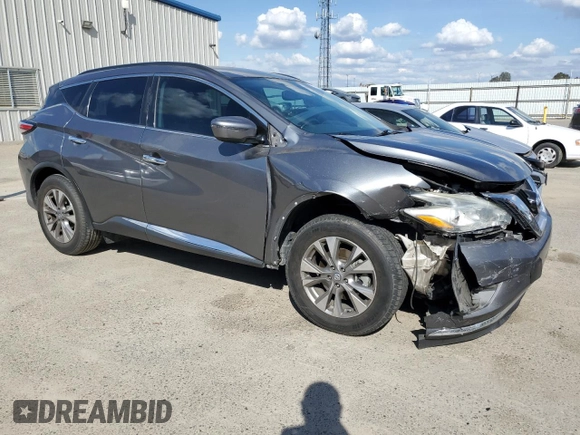 2018 Nissan Murano S with VIN 5N1AZ2MG8JN134672, listed as a Copart auction lot 50769395 with 104,217 mi miles and Salvage Title. Bid and sale history available at DreamBid. Image 4.