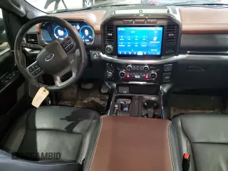 2022 Ford F-150 XL with VIN 1FTEW1EP6NKE52594, listed as a Copart auction lot 43848325 with 57,040 mi miles and Salvage Title. Bid and sale history available at DreamBid. Image 8.