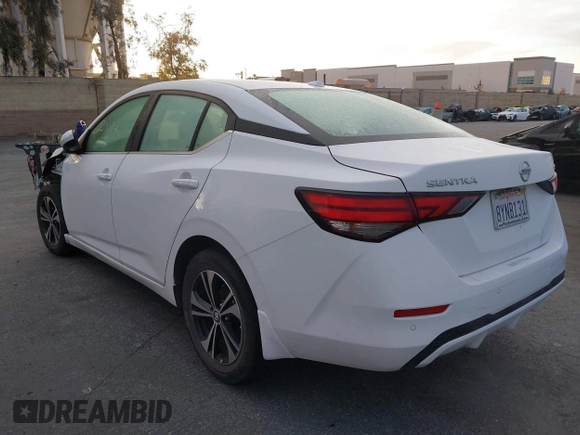2021 Nissan Sentra SV with VIN 3N1AB8CV8MY324543, listed as a IAAI auction lot 41720057 with 39,381 mi miles and . Bid and sale history available at DreamBid. Image 3.