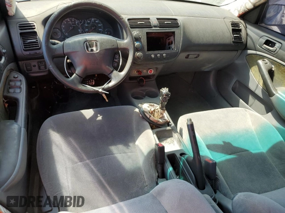 2001 Honda Civic LX with VIN 2HGES15531H544212, listed as a Copart auction lot 50303845 with 0 mi miles and Salvage Title. Bid and sale history available at carsss.com. Image 8.