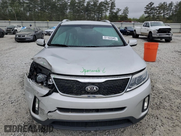 2014 Kia Sorento LX with VIN 5XYKT3A60EG507664, listed as a Copart auction lot 51163345 with 116,423 mi miles and Salvage Title. Bid and sale history available at carsss.com. Image 5.