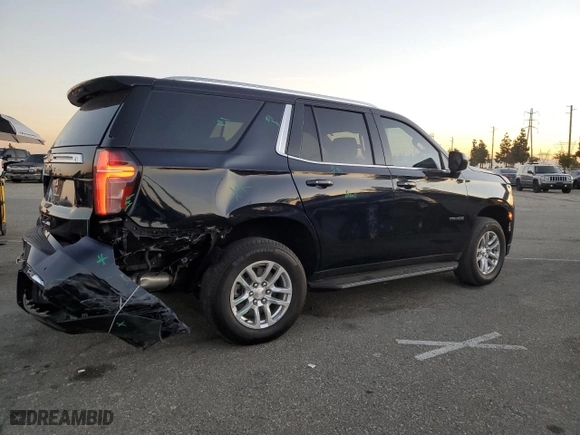 2023 Chevrolet Tahoe LS with VIN 1GNSCMKD4PR505432, listed as a Copart auction lot 81931984 with 9,340 mi miles and Salvage Title. Bid and sale history available at carsss.com. Image 3.