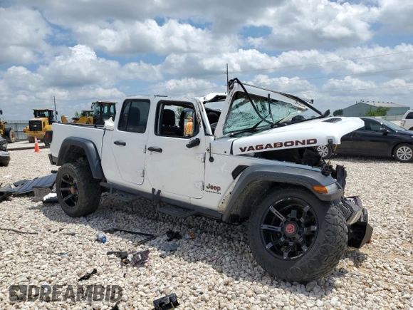 2021 Jeep Gladiator Mojave with VIN 1C6JJTEG5ML624140, listed as a Copart auction lot 54108725 with Not provided miles and Non repairable. Bid and sale history available at DreamBid. Image 4.