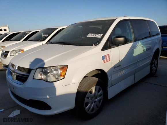 2017 Dodge Grand Caravan SE Plus with VIN 2C4RDGBG4HR776504, listed as a Copart auction lot 75349314 with 375,505 mi miles and Clean Title. Bid and sale history available at carsss.com. Image 1.