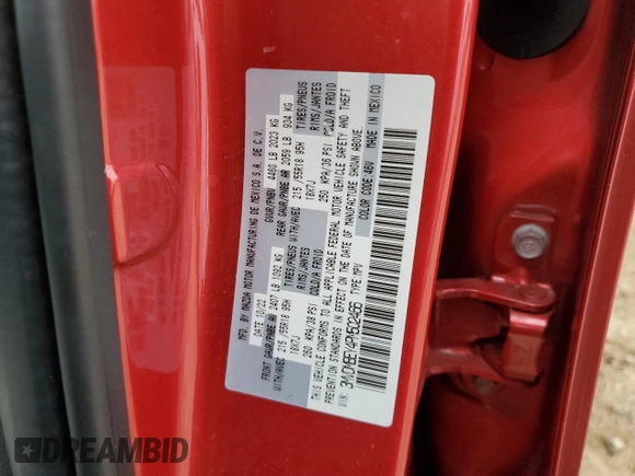 2023 Mazda CX-30 Premium Plus with VIN 3MVDMBEY4PM502466, listed as a Copart auction lot 81229714 with 12,301 mi miles and Salvage title. Bid and sale history available at DreamBid. Image 15.