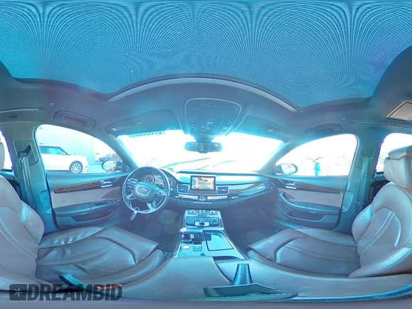 2015 Audi A8 4.0T with VIN WAU32AFD9FN033398, listed as a Copart auction lot 87655925 with 134,712 mi miles and Salvage title. Bid and sale history available at DreamBid. Image 14.