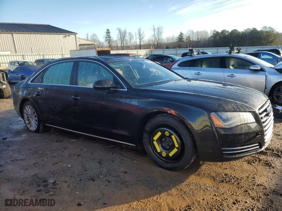 2013 Audi A8 L 4.0L with VIN WAUR2AFD9DN017404, listed as a Copart auction lot 86609004 with 65,068 mi miles and Salvage Title. Bid and sale history available at carsss.com. Image 4.