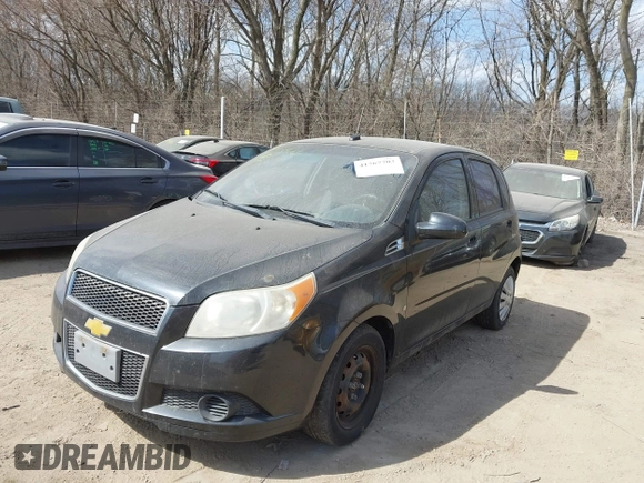 2009 Chevrolet Aveo 1LT with VIN KL1TD66E59B631584, listed as a IAAI auction lot 41767703 with 160,423 mi miles and . Bid and sale history available at DreamBid. Image 2.