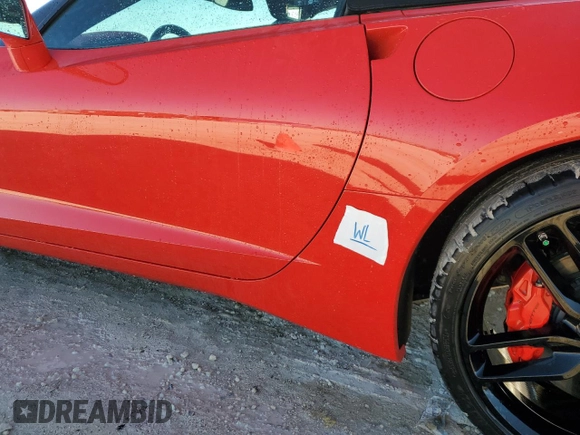 2019 Chevrolet Corvette 2LT with VIN 1G1YD3D73K5121944, listed as a Copart auction lot 78261294 with 3,012 mi miles and Non Repairable. Bid and sale history available at carsss.com. Image 12.