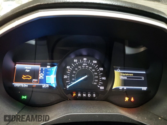 2020 Ford Edge SEL with VIN 2FMPK4J92LBA47624, listed as a Copart auction lot 52529195 with 70,773 mi miles and Salvage Title. Bid and sale history available at DreamBid. Image 9.