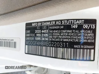 2014 Mercedes-Benz C 250 Sport with VIN WDDGF4HBXEG220311, listed as a IAAI auction lot 42540794 with 203,813 mi miles and . Bid and sale history available at DreamBid. Image 9.