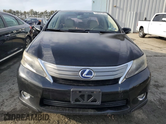 2010 Lexus HS 250h with VIN JTHBB1BA0A2031607, listed as a Copart auction lot 43652185 with Not Provided miles and Salvage Title. Bid and sale history available at DreamBid. Image 5.