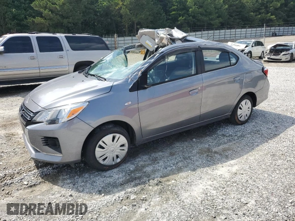 2022 Mitsubishi Mirage ES with VIN ML32FUFJ6NHF09202, listed as a Copart auction lot 60522215 with 29,785 mi miles and Salvage title. Bid and sale history available at DreamBid. Image 1.