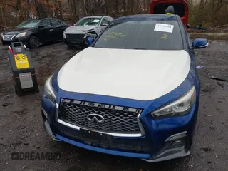 2018 Infiniti Q50 3.0t LUXE with VIN JN1EV7AR9JM430622, listed as a IAAI auction lot 41950920 with 88,588 mi miles. Bid and sale history available at carsss.com. Image 6.