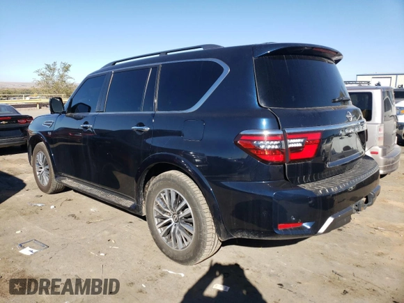 2022 Nissan Armada SL with VIN JN8AY2BB3N9814156, listed as a Copart auction lot 79773334 with 62,860 mi miles and Salvage Title. Bid and sale history available at carsss.com. Image 2.