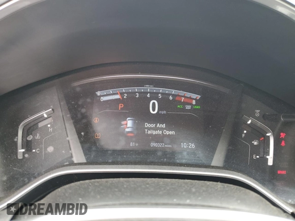 2019 Honda CR-V EX-L with VIN 7FARW1H84KE037857, listed as a Copart auction lot 51660825 with 90,322 mi miles and Salvage Title. Bid and sale history available at carsss.com. Image 9.