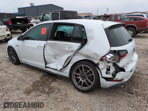 2020 Volkswagen Golf GTI S with VIN 3VW6T7AU0LM004978, listed as a Copart auction lot 47816965 with 57,198 mi miles and Salvage Title. Bid and sale history available at carsss.com. Image 2.