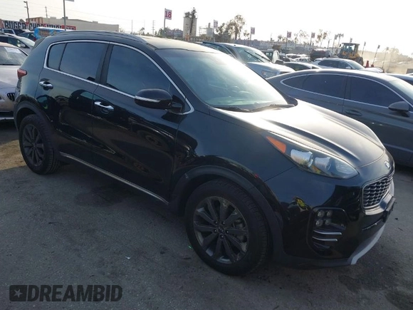 2018 Kia Sportage EX with VIN KNDPN3AC5J7427306, listed as a IAAI auction lot 41598354 with 46,829 mi miles and . Bid and sale history available at DreamBid. Image 1.