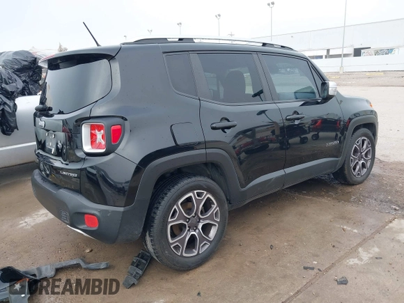 2016 Jeep Renegade Limited with VIN ZACCJADT9GPE06903, listed as a IAAI auction lot 41205563 with 115,171 mi miles and . Bid and sale history available at DreamBid. Image 4.