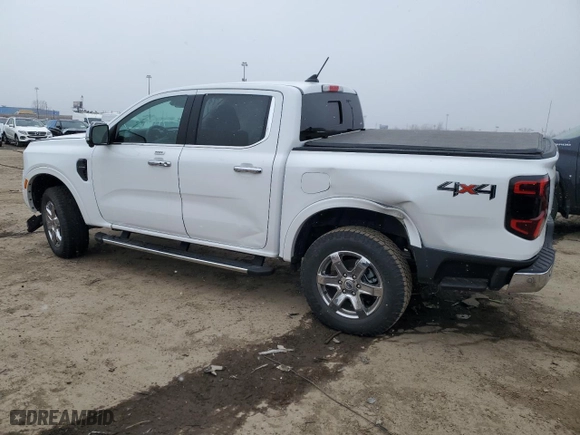 2024 Ford Ranger LARIAT with VIN 1FTER4KH6RLE01036, listed as a Copart auction lot 48386655 with 2,001 mi miles and Salvage Title. Bid and sale history available at carsss.com. Image 2.