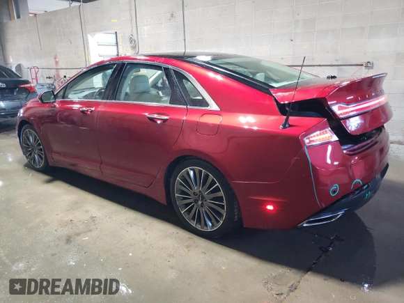 2014 Lincoln MKZ Hybrid with VIN 3LN6L2LUXER828698, listed as a Copart auction lot 52530265 with 90,601 mi miles and Salvage Title. Bid and sale history available at DreamBid. Image 2.