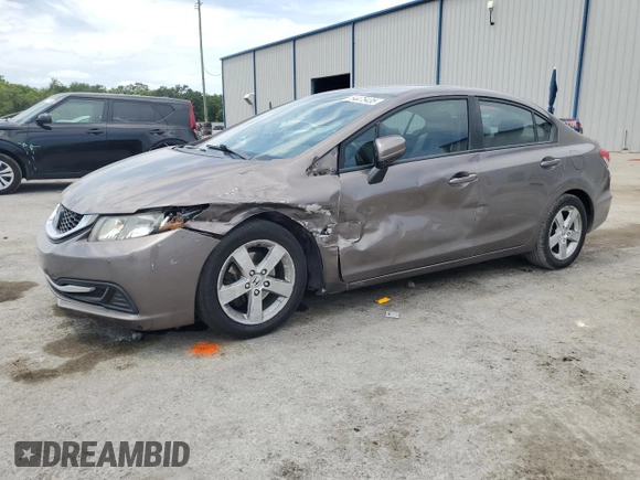 2015 Honda Civic LX with VIN 19XFB2F58FE034450, listed as a Copart auction lot 54475435 with 162,242 mi miles and Salvage Title. Bid and sale history available at carsss.com. Image 1.