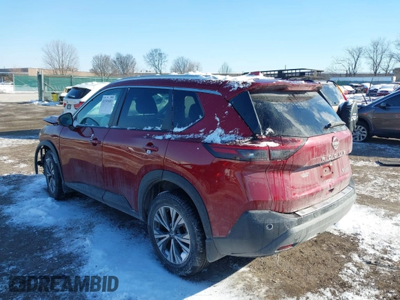 2022 Nissan Rogue SV with VIN 5N1BT3BB2NC694420, listed as a IAAI auction lot 41391651 with 58,000 mi miles. Bid and sale history available at carsss.com. Image 3.