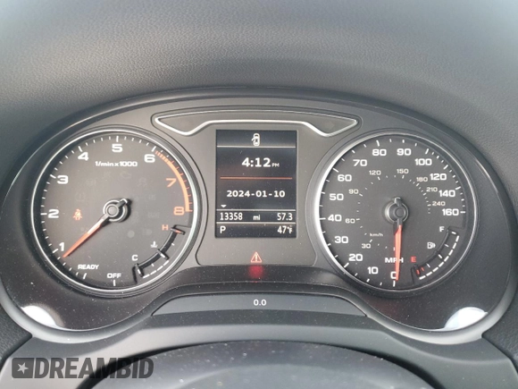 2020 Audi A3 Sedan Premium with VIN WAUAUGFF7LA003437, listed as a Copart auction lot 82730673 with 13,358 mi miles. Bid and sale history available at carsss.com. Image 9.