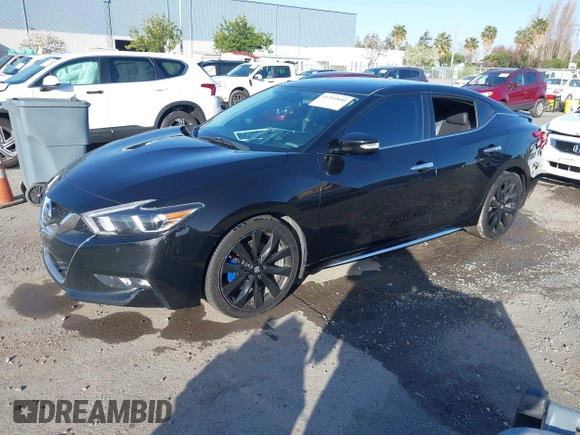 2017 Nissan Maxima SV with VIN 1N4AA6AP4HC397602, listed as a IAAI auction lot 41954840 with 111,076 mi miles and . Bid and sale history available at DreamBid. Image 2.