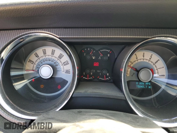 2010 Ford Mustang GT with VIN 1ZVBP8CH8A5143204, listed as a Copart auction lot 47880645 with 75,040 mi miles and Salvage Title. Bid and sale history available at carsss.com. Image 9.