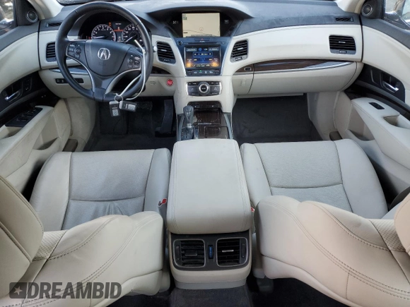 2015 Acura RLX Technology with VIN JH4KC1F5XFC001297, listed as a Copart auction lot 41814825 with 102,801 mi miles and Salvage title. Bid and sale history available at DreamBid. Image 8.