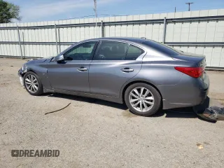 2014 Infiniti Q50 Premium with VIN JN1BV7AP5EM681046, listed as a Copart auction lot 50008295 with 155,649 mi miles and Salvage Title. Bid and sale history available at carsss.com. Image 2.