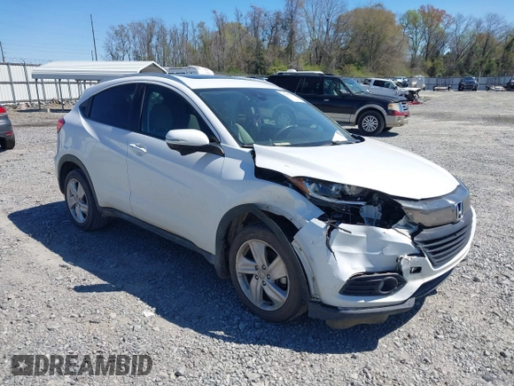 2019 Honda HR-V EX with VIN 3CZRU5H54KM702745, listed as a IAAI auction lot 41829364 with 71,272 mi miles. Bid and sale history available at carsss.com. Image 1.