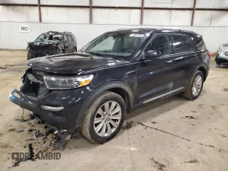 2020 Ford Explorer Limited with VIN 1FMSK8FH7LGA44275, listed as a Copart auction lot 46861555 with 118,003 mi miles and Salvage Title. Bid and sale history available at carsss.com. Image 1.