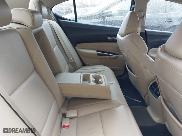 2015 Acura TLX V6 Tech with VIN 19UUB2F50FA016665, listed as a IAAI auction lot 41563642 with 161,386 mi miles. Bid and sale history available at carsss.com. Image 8.