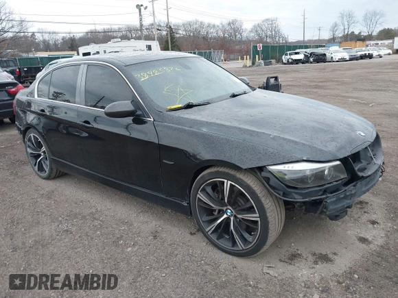2008 BMW 3 Series 335xi with VIN WBAVD53598A009670, listed as a IAAI auction lot 38985826 with 999,999 mi miles. Bid and sale history available at carsss.com. Image 1.
