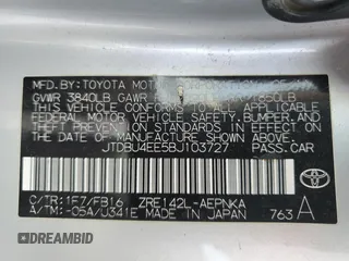 2011 Toyota Corolla L with VIN JTDBU4EE5BJ103727, listed as a Copart auction lot 89411495 with 158,414 mi miles and Salvage Title. Bid and sale history available at carsss.com. Image 12.