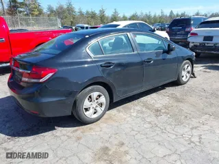 2014 Honda Civic Sedan LX with VIN 2HGFB2F55EH520699, listed as a IAAI auction lot 41907559 with 165,863 mi miles. Bid and sale history available at carsss.com. Image 4.