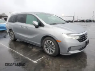 2021 Honda Odyssey EX-L with VIN 5FNRL6H74MB010119, listed as a Copart auction lot 44218835 with 39,350 mi miles and Salvage Title. Bid and sale history available at DreamBid. Image 4.