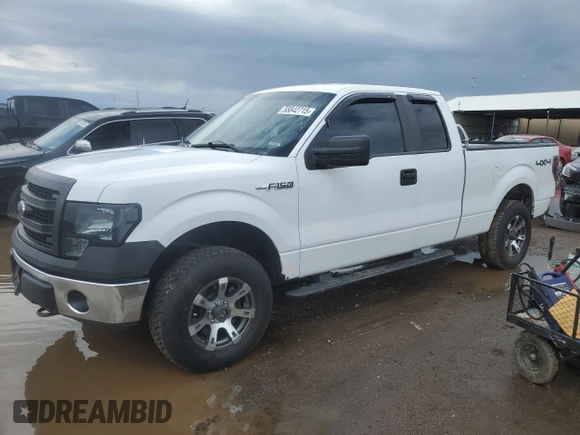 2014 Ford F-150 XL with VIN 1FTEX1EM7EKG10153, listed as a Copart auction lot 55842715 with 175,056 mi miles and Salvage title. Bid and sale history available at DreamBid. Image 1.
