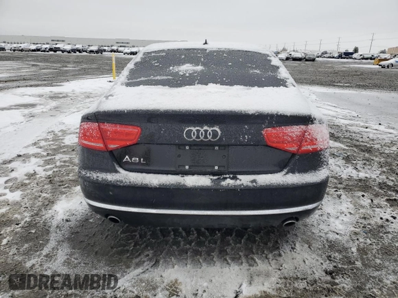 2014 Audi A8 L 3.0T with VIN WAURGAFD1EN002981, listed as a Copart auction lot 87282884 with 106,763 mi miles and Salvage Title. Bid and sale history available at carsss.com. Image 6.