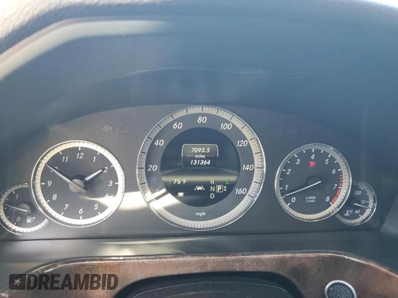 2013 Mercedes-Benz E 350 Luxury with VIN WDDHF5KBXDA719212, listed as a Copart auction lot 46988825 with 131,364 mi miles and Salvage Title. Bid and sale history available at DreamBid. Image 9.