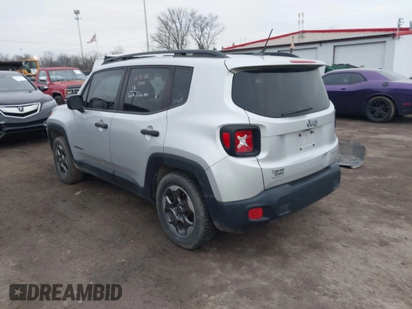 2017 Jeep Renegade Sport с VIN ZACCJAAH3HPF05721, выставлен на аукционе IAAI как лот 41483463 с пробегом 86 414 миль миль и . История ставок и продаж доступна на DreamBid. Изображение 3.