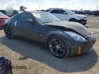2007 Nissan 350Z with VIN JN1BZ34D27M504665, listed as a Copart auction lot 74428404 with 142,778 mi miles and Salvage Title. Bid and sale history available at DreamBid. Image 4.