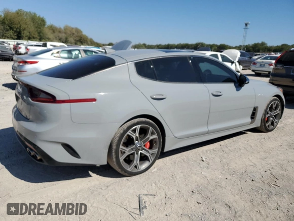 2020 Kia Stinger GT1 with VIN KNAE45LC2L6076525, listed as a Copart auction lot 74275304 with 87,238 mi miles and Salvage Title. Bid and sale history available at DreamBid. Image 3.