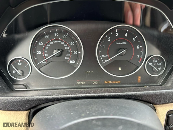 2017 BMW 4 Series 440i xDrive with VIN WBA4E5C54HG188707, listed as a Copart auction lot 52925905 with 91,287 mi miles and Salvage Title. Bid and sale history available at carsss.com. Image 7.